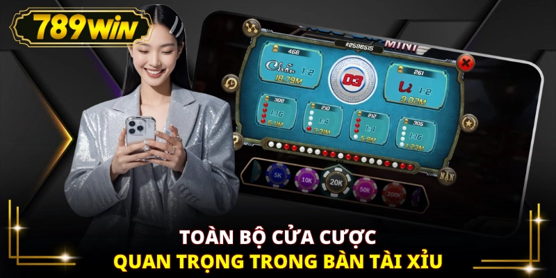 Toàn bộ cửa cược quan trọng trong bàn Tài Xỉu